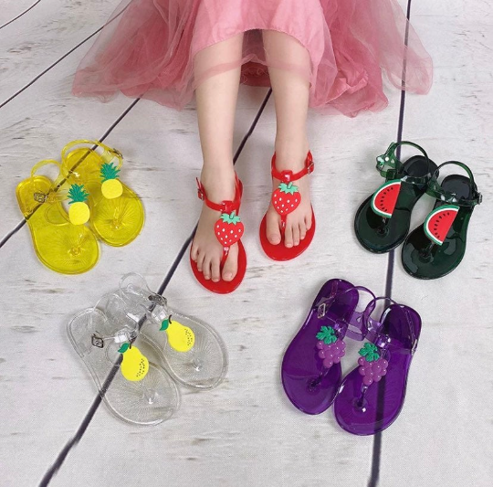 Girls 2025 jelly slides