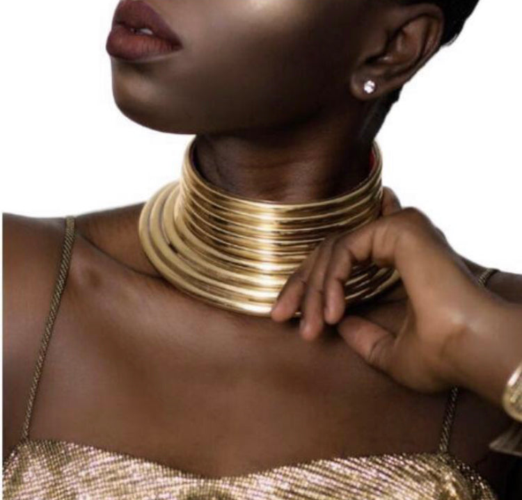 Gold on sale neck band