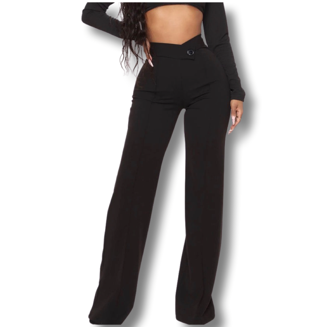 WOMEN PLUS WIDE LEG DRESS PANTS Twinslocedattwo