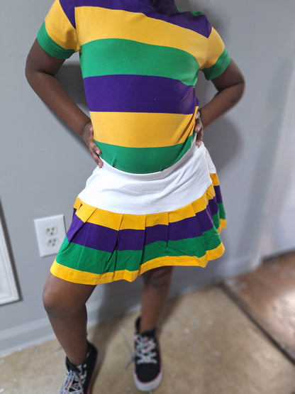 MARDI GRAS little one Tennis sporty tutu skirt