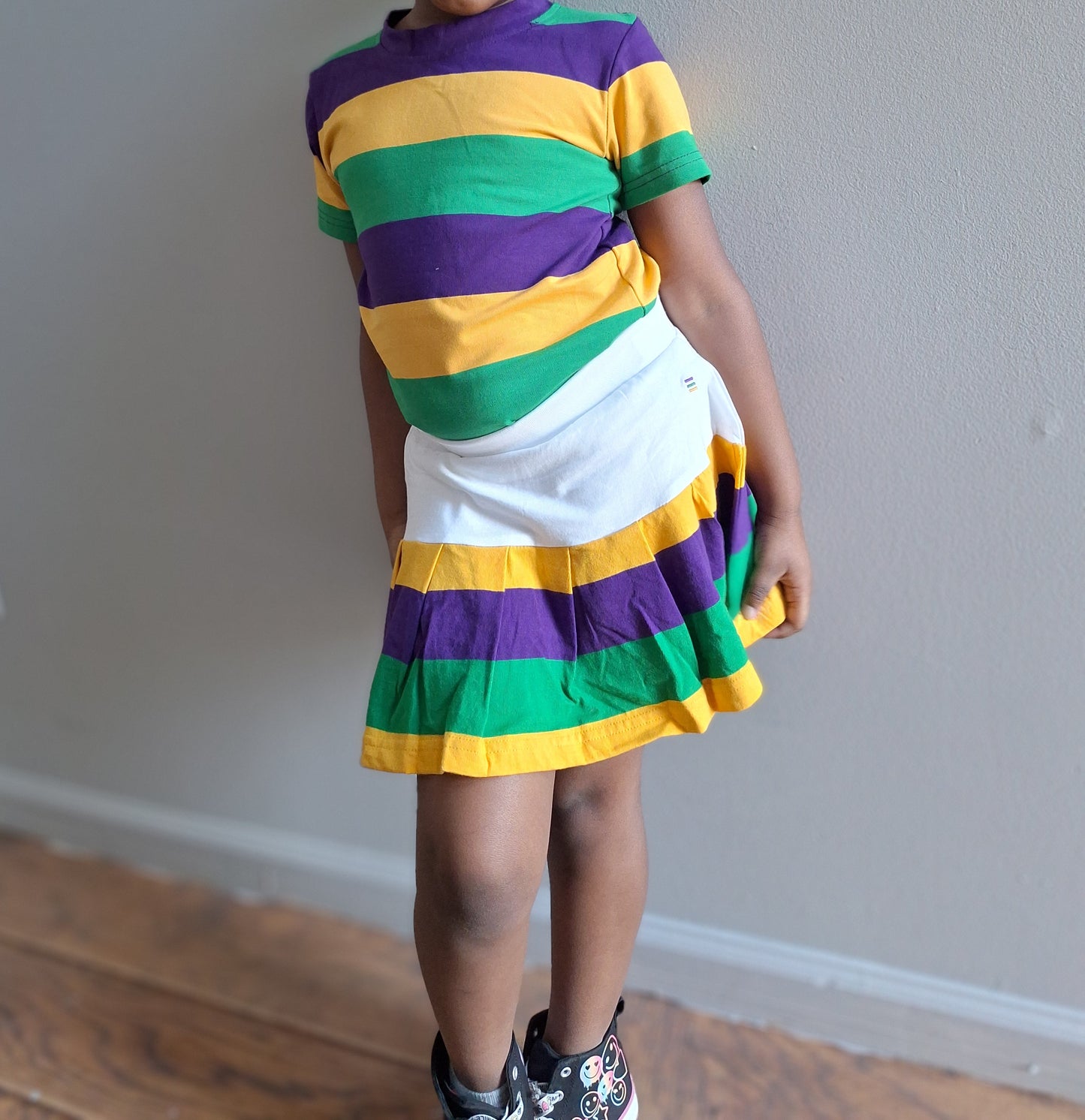 MARDI GRAS little one Tennis sporty tutu skirt