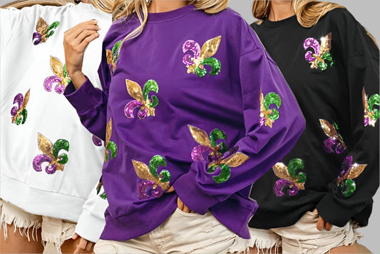 MARDI GRAS Fleur De Lis shirt