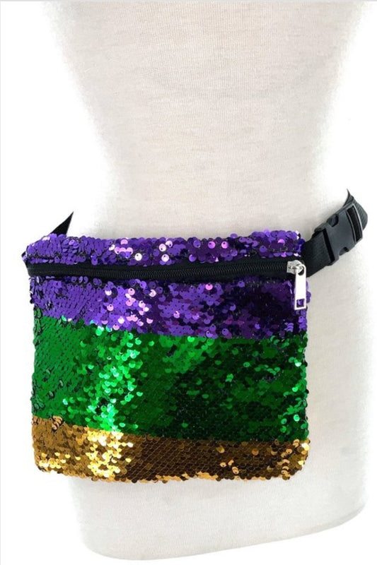 The Mardi gras sequence fanny pack