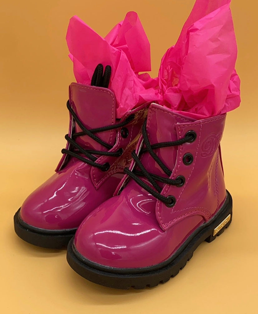 FUCHSIA COLORED "WOW" GIRLS' BOOTS