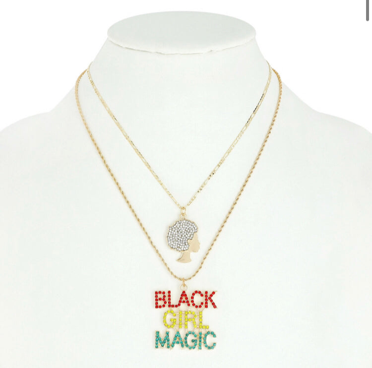 BLACK GIRL MAGIC NECKLACE COMBO Twinslocedattwo
