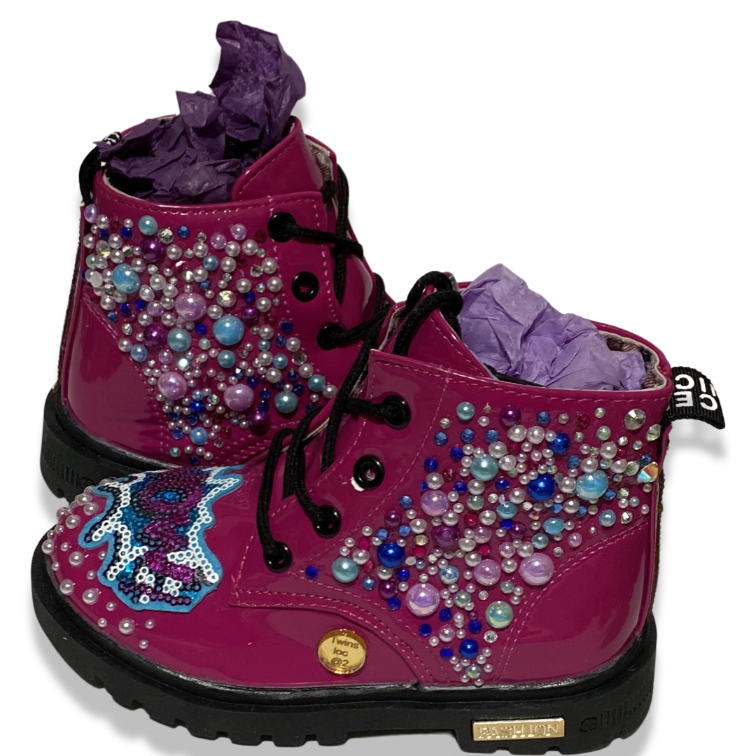 FUCHSIA COLORED "WOW" GIRLS' BOOTS